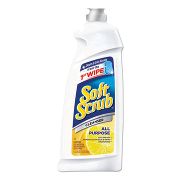 Soft Scrub® All Purpose Cleanser, Lemon Scent, 24 Oz Bottle, 9-carton freeshipping - TVN Wholesale